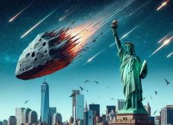 Над Статуєю Свободи згорів метеор, викликаючи гуркіт і тремтіння по всьому Нью-Йорку