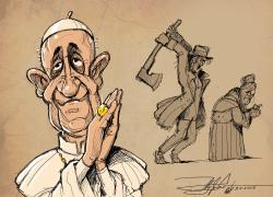 Папа Римський - з вірою, або сокирою? Невже голова Ватікану перетворився в російського політикана?..